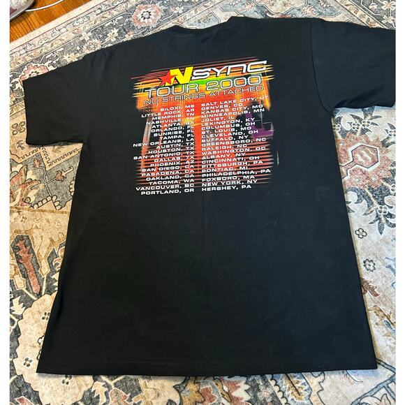 Vintage *NSYNC Tour T Shirt 2000 Front and Back Graphic Y2k Nsync Boy Band Shirt - Picture 5 of 15